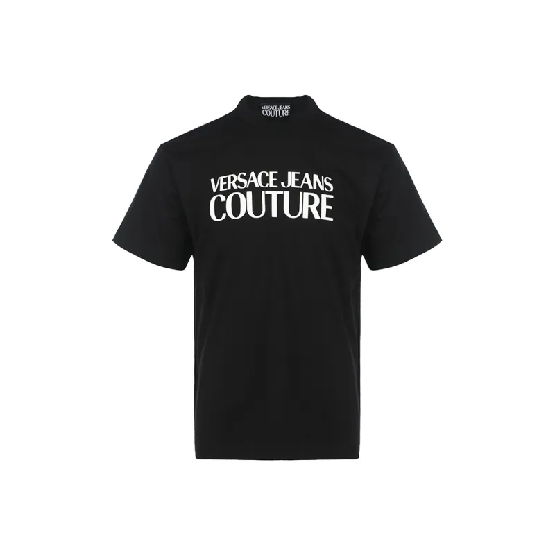 VERSACE JEANS COUTURE T Shirts Men Carbon Black-0