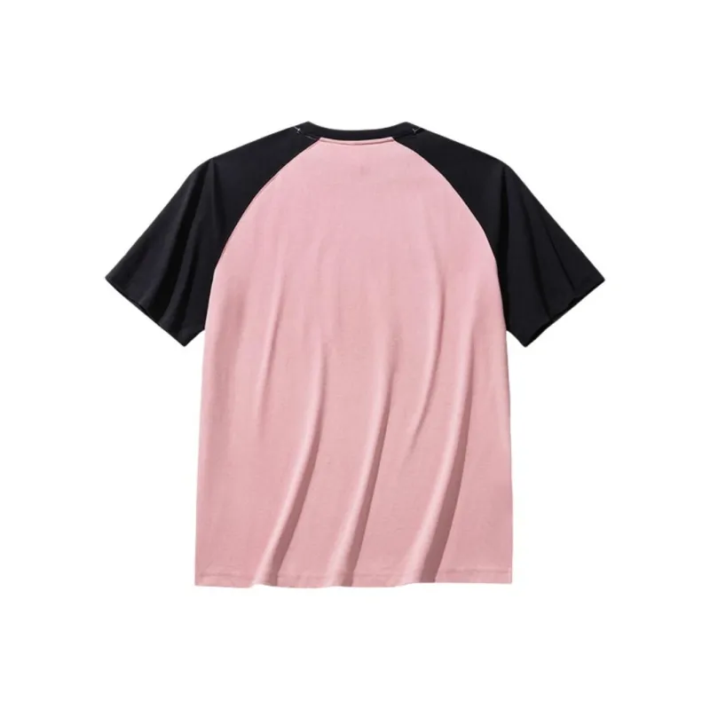 CHAOJIANTA T Shirt Men's Lilac Pink/Basic Black-1
