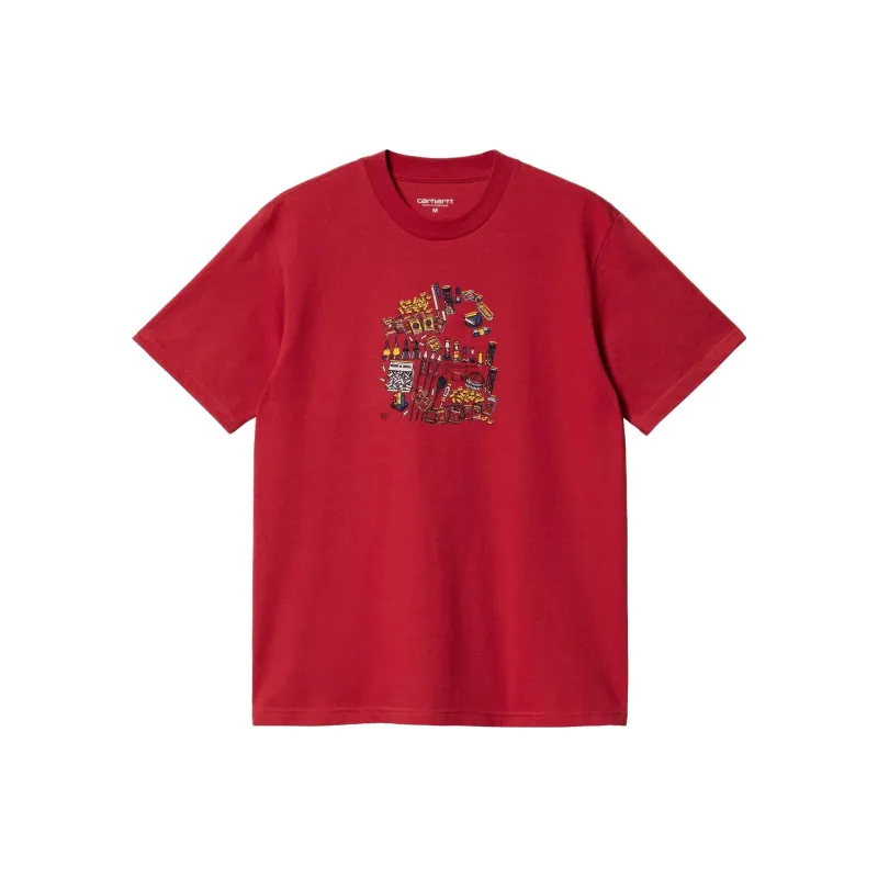 Carhartt WIP T Shirts Men Red-0