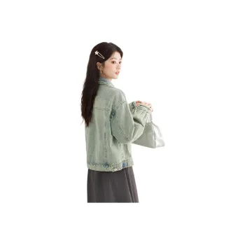 PLANE DRIFT Denim Jacket Women's Blue