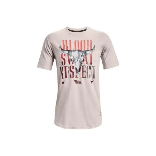 Under Armour Johnson Set in Sleeve T Shirt Men's White Agate