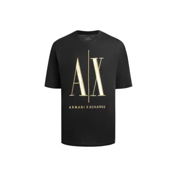 ARMANI EXCHANGE Logo embroidery Cotton T shirt