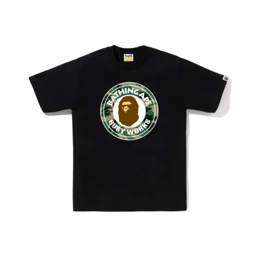 A BATHING APE SS23 WOODLAND CAMO T Shirts Men Black