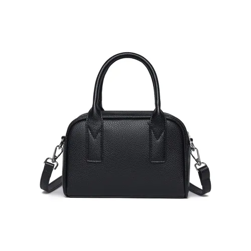 VANDEE Cow Leather Bowling Bag Handbag Women's Multicolor