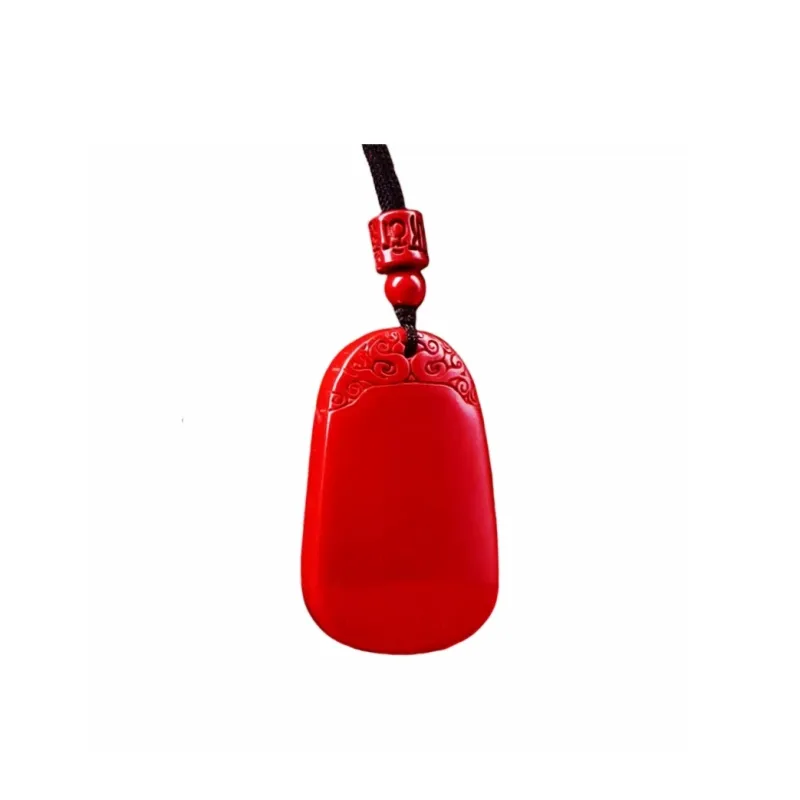 Jing Ruyu Cinnabar Jade Necklaces Unisex-2