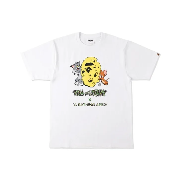 A BATHING APE x TOM AND JERRY Ape Head Series T Shirt Men's-2