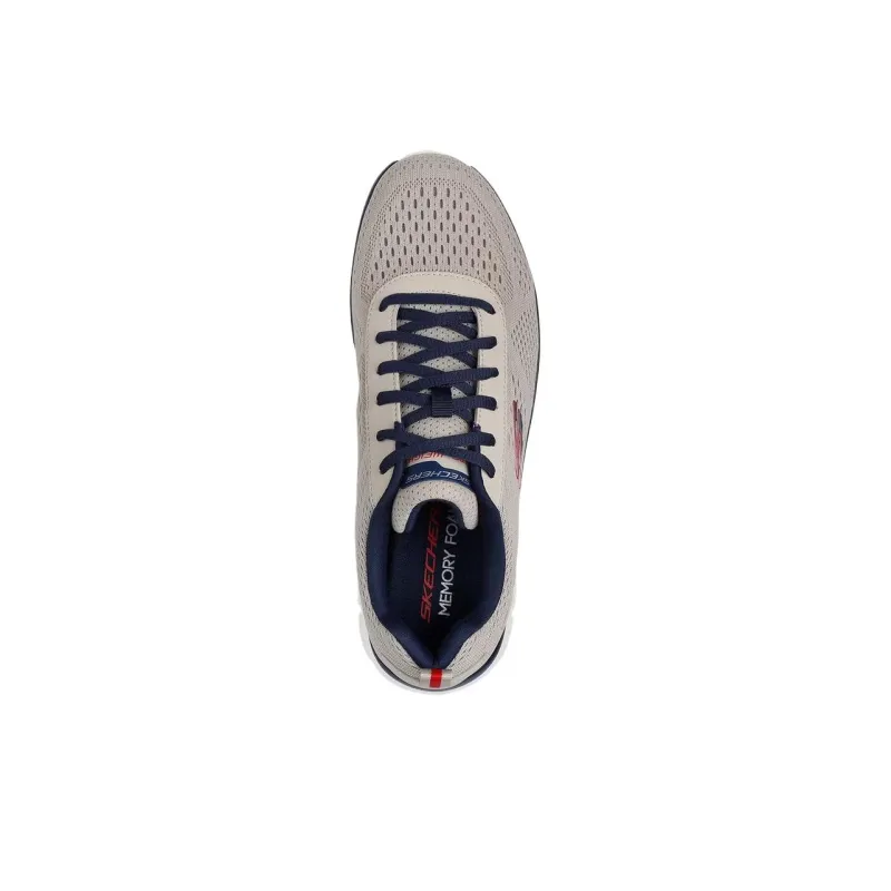Skechers Track Lightweight Anti Slip Low Top Casual Shoes Men's Beige-4