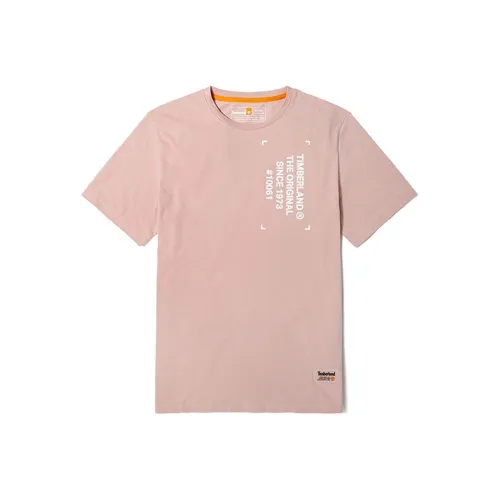 Timberland T-Shirts Men Light Pink