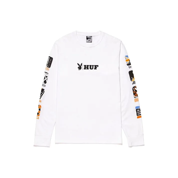 Playboy X HUF T-Shirts Unisex White-0