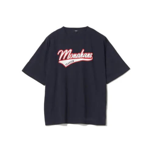 Beams T-Shirts Men Marine Blue