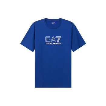 EMPORIO ARMANI EA7 T Shirts Men Royal Blue