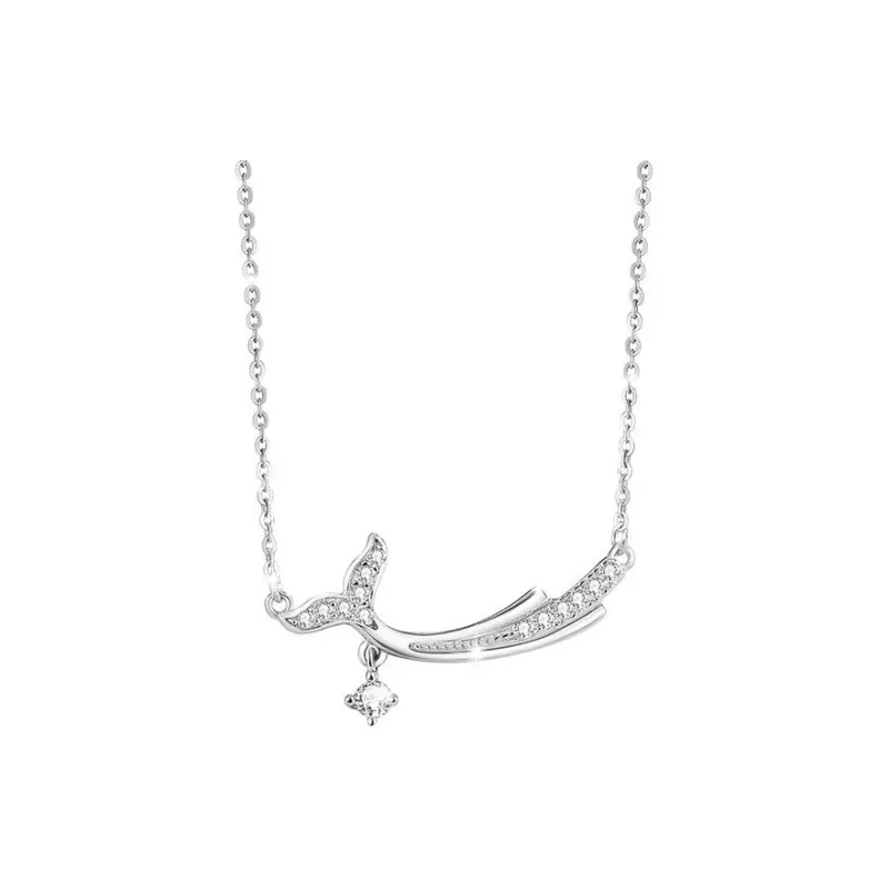 Old Qingyun Silver Building S925 Silver Necklaces Women's-0