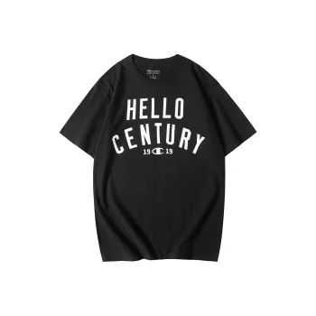 Champion T Shirt US Version Unisex Black