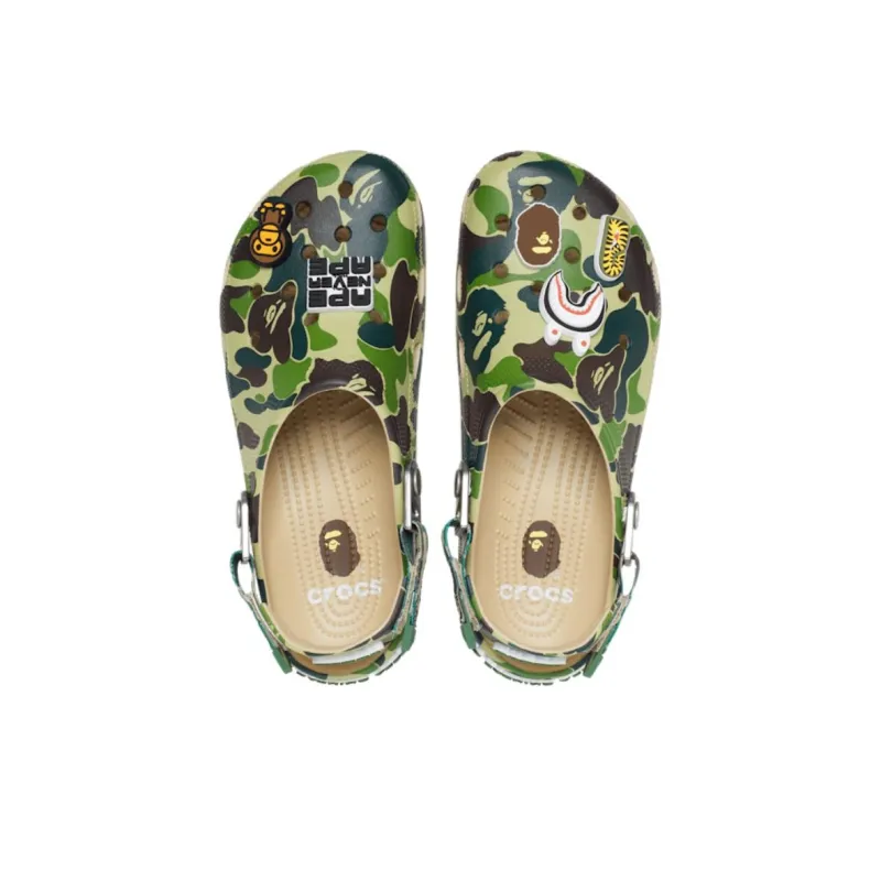 Crocs Classic Clog A Bathing Ape Abc Camo Green-2