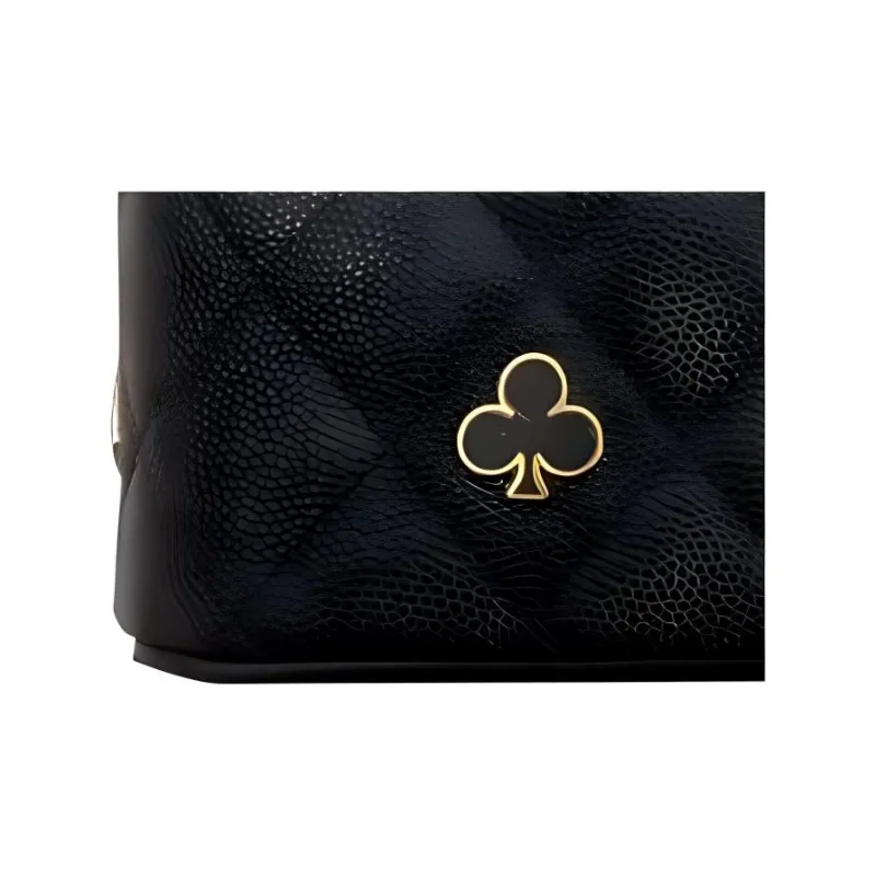 CHANEL 23P SS Grain Embossed Caviar Cow Leather Box Bag, Makeup Box, Shoulder Bag, Crossbody Bag Women's Black-2