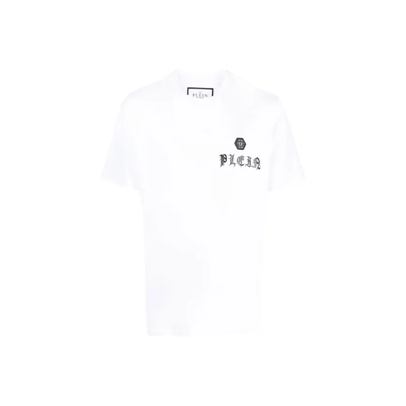 PHILIPP PLEIN Chest Logo print Detail T shirt-0