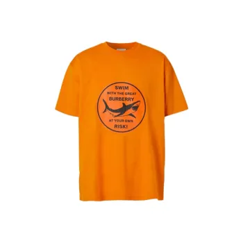 Burberry T-Shirts Men Deep Orange