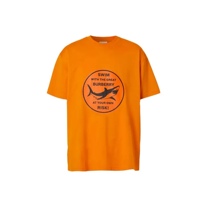 Burberry T-Shirts Men Deep Orange-0