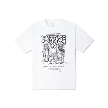 Converse Set in Sleeve T Shirt Men's White