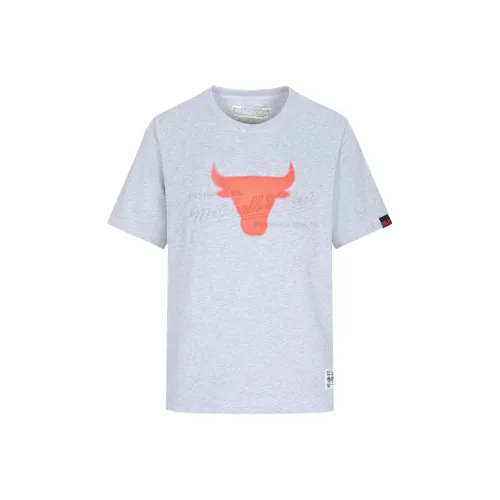 Mitchell Ness T Shirts Unisex Gray