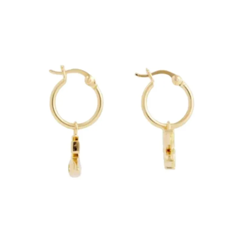 Vivienne Westwood Brass Earrings Unisex Gold-2