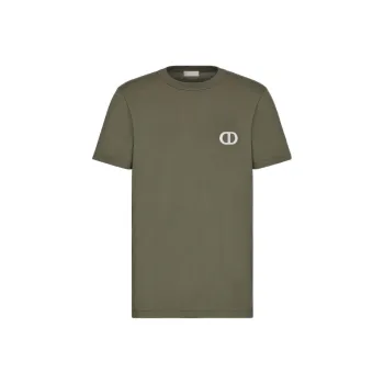 DIOR Dior Quarterly New Products SS23 Regular T Shirt Men's Olive