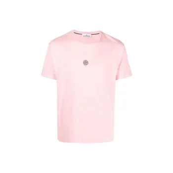 STONE ISLAND T Shirts Men Pink