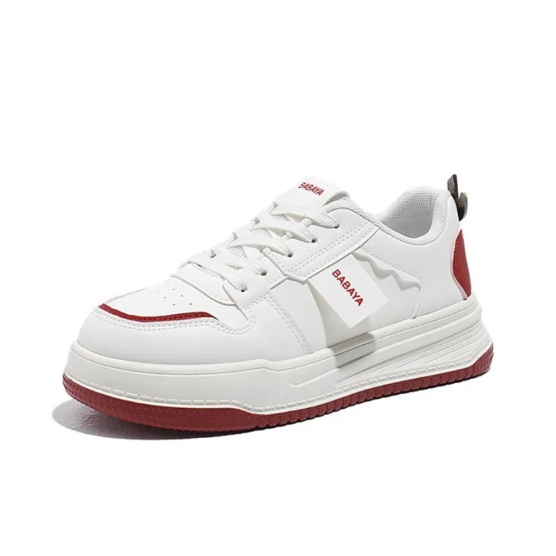 Babaya Abrasion Resistant Low Top Skateboard Shoes Women's Red Apple-1