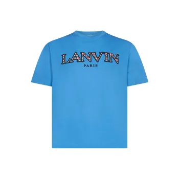 Lanvin T Shirts Men Blue