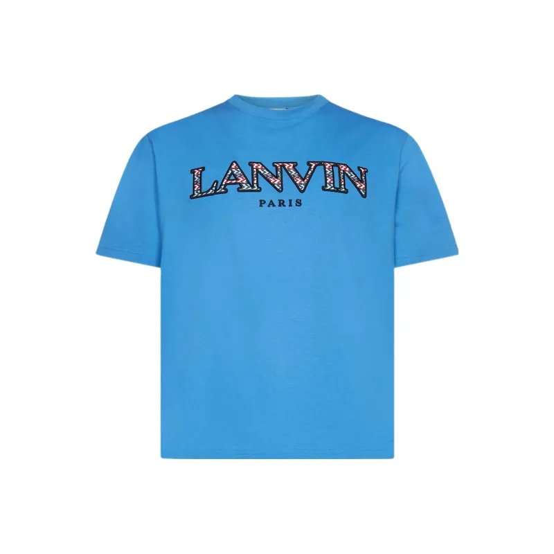 Lanvin T Shirts Men Blue-0