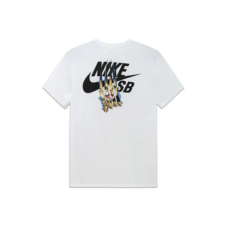 Nike T Shirts Men White-0