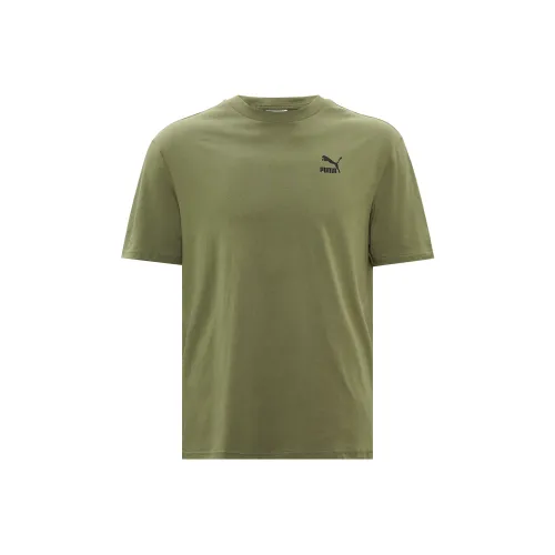 PUMA Set in Sleeve T Shirt Men's Army Green