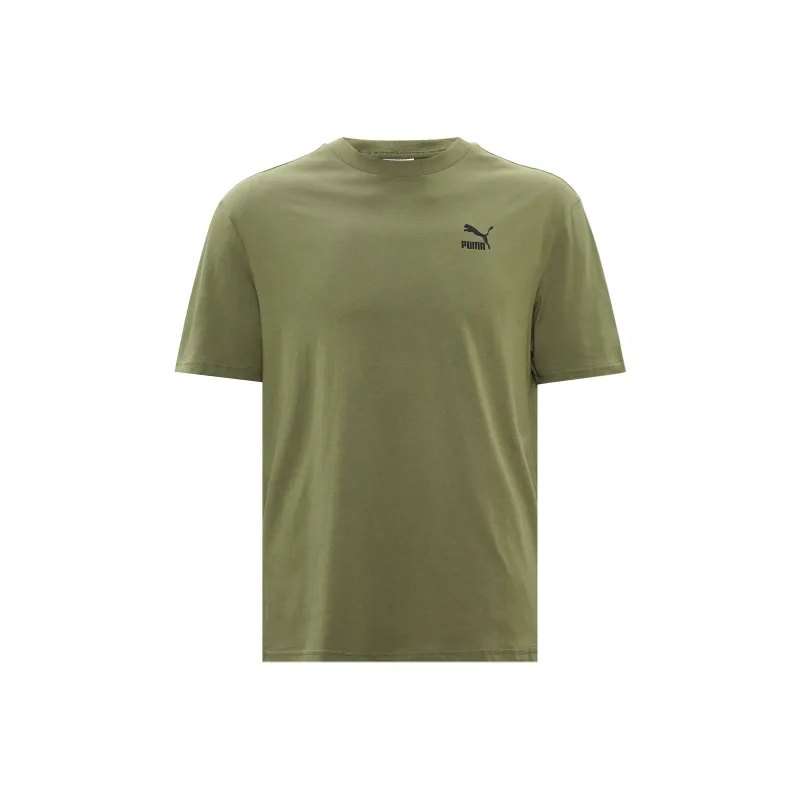 PUMA Set-in Sleeve T-Shirt Men's Army Green-0