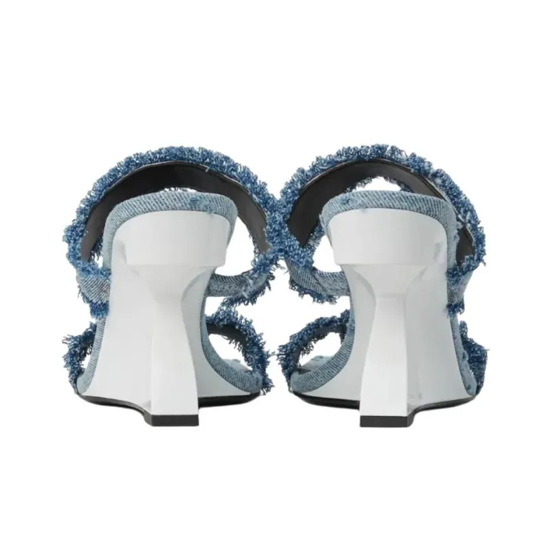 Karl Lagerfeld Jeans Waverly Wedge Sandals Women's-4