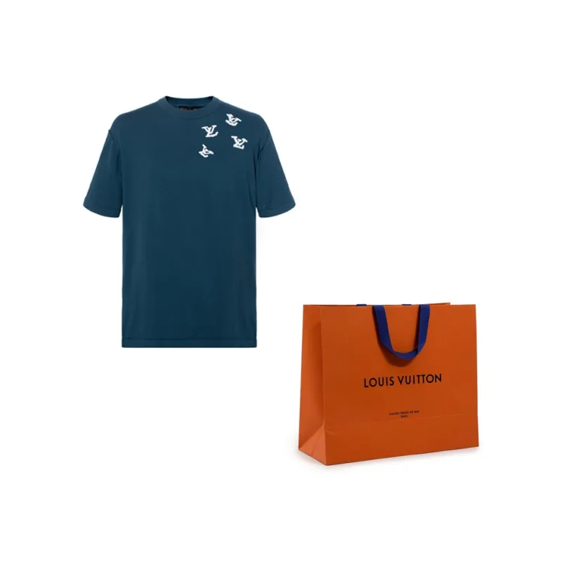 LOUIS VUITTON T Shirt Men's Blue-6