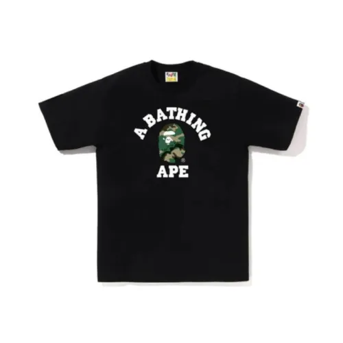 A BATHING APE Woodland Camo College Tee SS23