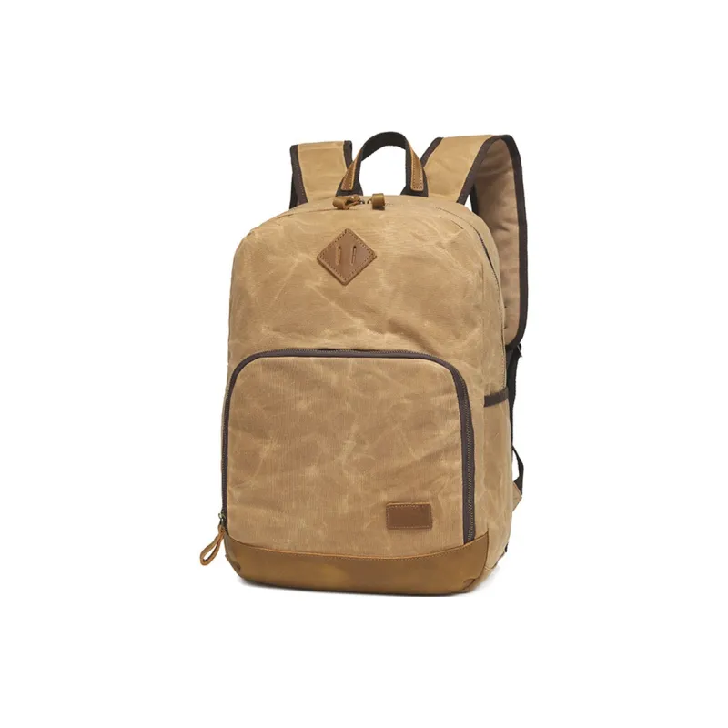 Jeep Batik Canvas Large Capacity Laptop Bag For Students And Travelers Regular Unisex Khaki/Army Green/Gray-1