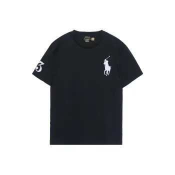 Polo Ralph Lauren SS23 Men's Embroidery Crew Neck Short Sleeve T Shirt Black