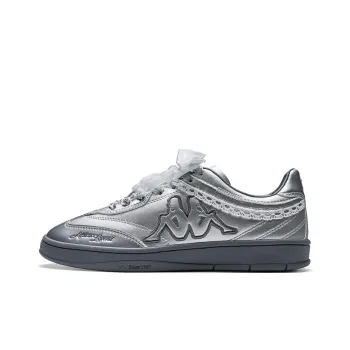 Kappa Back to Back Anti Slip Wear Resistant Low Top Skateboard Shoes Women's Silver