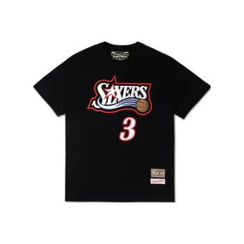 Mitchell & Ness T Shirt Unisex Black