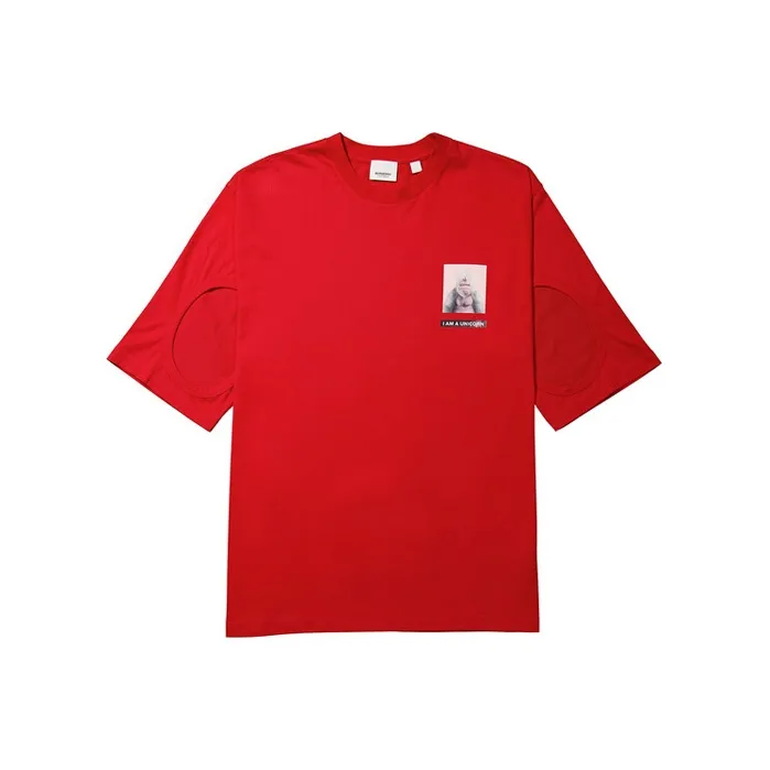 Burberry T Shirts Men Red-0