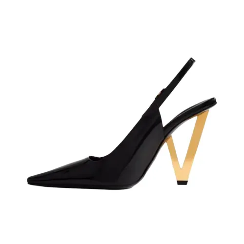 VERSACE Irregular Heel High Heels Women's Black