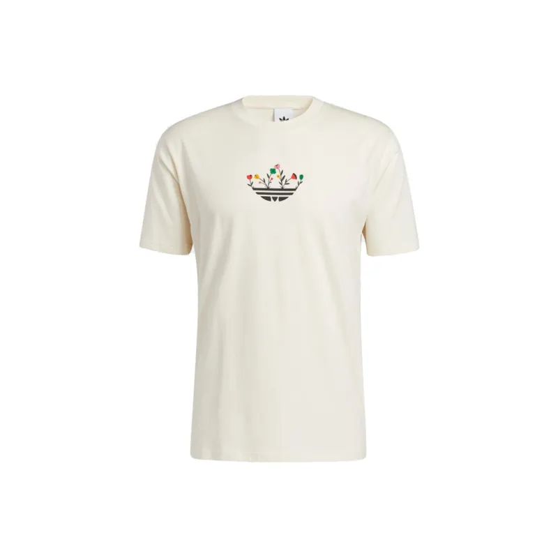 Adidas Originals Set in Sleeve T Shirt Men's Ecru-0
