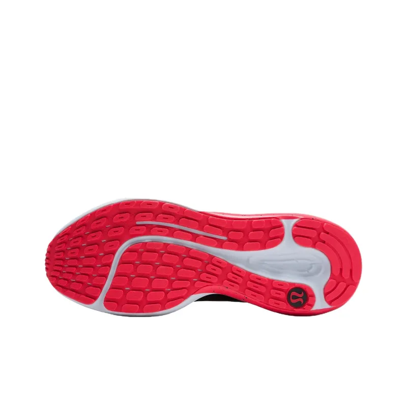 Lululemon Beyondfeel Anti Slip Wear Resistant Low Top Casual Running Shoes Men's Black White Red-4