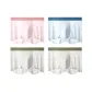 99040-E Set-Color Block Ice Silk Pants-Light Pink+Light Blue+Pea Green+Pea Green (4 Pack)