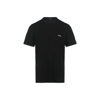 Ermenegildo Zegna Logo Embroidered Crewneck T Shirt