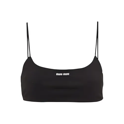 MIU MIU Logo patch Crop Top