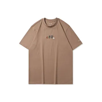 Line Friends X LINING T Shirts Unisex Khaki