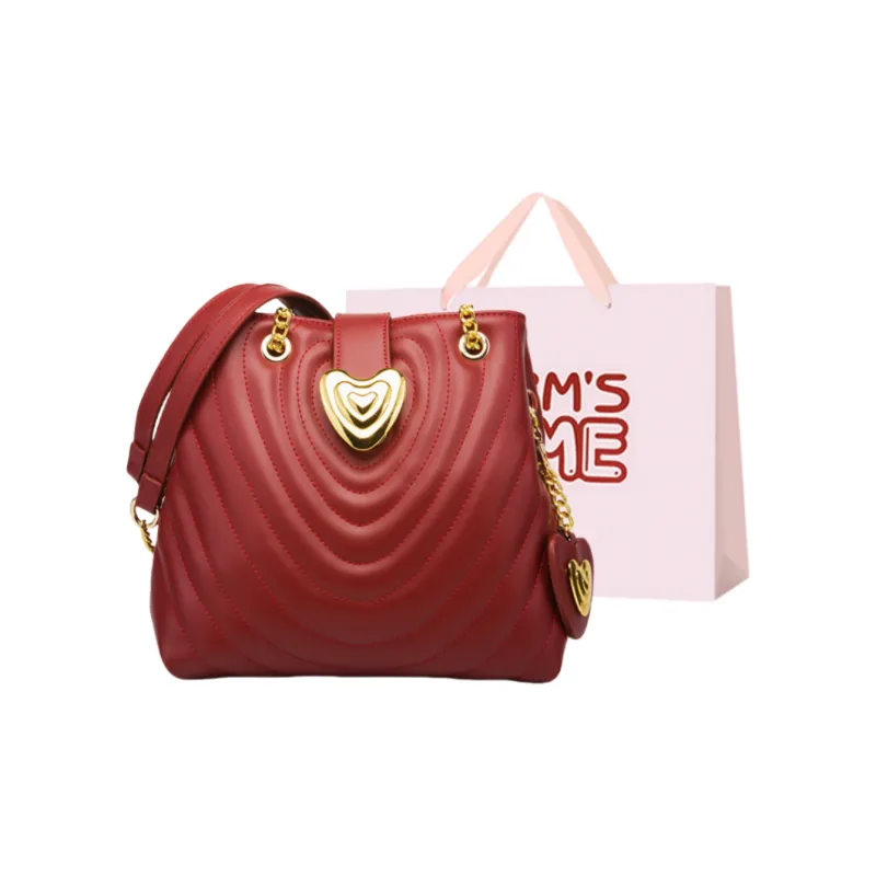 Worm's Home Pu Crossbody Bags Shoulder Bags Regular Women's Red-0