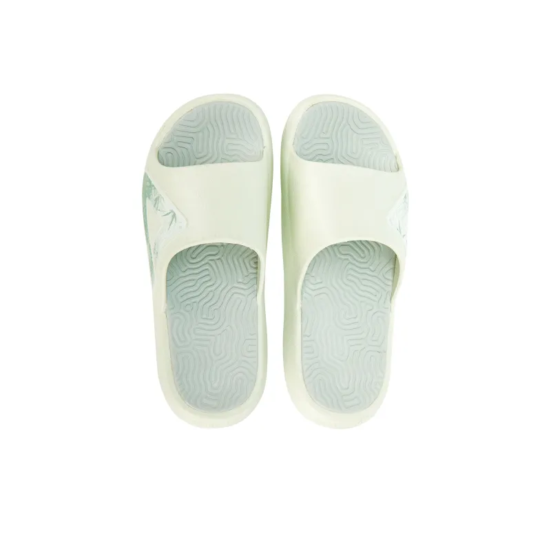 PEAK State Pole Guochuang Slippers EVA Totem Odor Resistant Slide Slippers Unisex Light Green-2